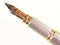 Waterman Man 100 in sterling silver - Broad Oblique 18k nib