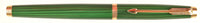 Parker 75 in Malachite green with Chinese characters - Extra fine 18k nib