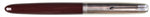 Parker 51 Classic in dark burgundy, Steel cap - Broad nib