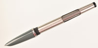 Parker 51 Custom in grey, Gold cap - medium italic nib