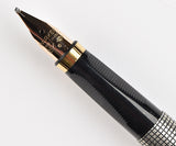 Parker 75 in sterling silver Cisele - #89 Broad oblique 18k gold nib