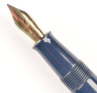 Waterman W3 Fountain pen in blue - medium 14k gold nib