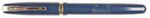 Waterman W3 Fountain pen in blue - medium 14k gold nib