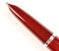 Parker 51 Classic in burgundy, Steel cap - Broad nib