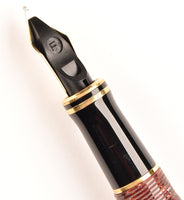 Parker Duofold International in burgundy marble - Fine nib