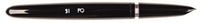 Parker 51 Classic in black, Steel cap, boxed - Fine Oblique nib