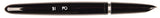 Parker 51 Classic in black, Steel cap, boxed - Fine Oblique nib