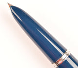 Parker 51 Classic DL in teal blue, Steel cap 1948 - medium nib