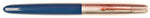 Parker 51 Classic DL in teal blue, Steel cap 1948 - medium nib