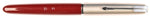 Parker 51 Classic in burgundy, Steel cap - Medium nib