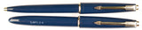 Parker Slimfold pen & ballpoint set in blue - Medium nib