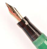 Mabie Todd Blackbird 5276 in green - Fine nib