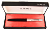 Parker 51 Mk2 Classic in black, Steel cap - Medium nib