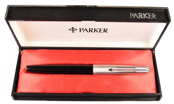 Parker 51 Mk2 Classic in black, Steel cap - Medium nib