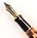 Parker Duofold Centennial in amber check - Medium nib