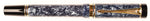 Parker Duofold International in marbled blue - Medium nib