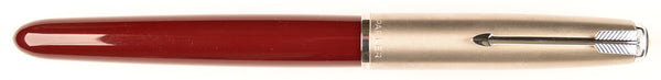 Parker 51 Classic in light burgundy, Steel cap - Fine+ nib