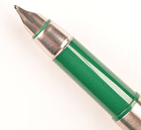 Parker 25 Flighter with green trim - Broad nib