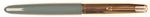 Parker 51 Custom in grey, gold cap - Fine nib