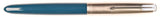 Parker 51 Classic in teal blue, Steel cap - Fine nib