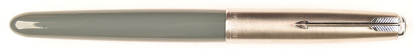 Parker 51 Classic in grey, Steel cap - Medium nib