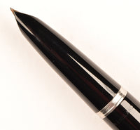 Parker 51 Custom RS in black, Rolled Silver Cap - Fine nib