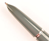 Parker 51 Classic in grey, Steel cap - Stub nib