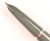 Parker 51 Classic in grey, Steel cap - Stub nib