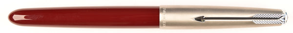 Parker 51 Classic (Transitional) in light burgundy, Steel cap - Medium nib