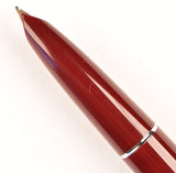Parker 51 Classic (Transitional) in light burgundy, Steel cap - Medium nib