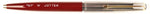 Parker 51 Custom Rolled Silver Ballpoint in light burgundy